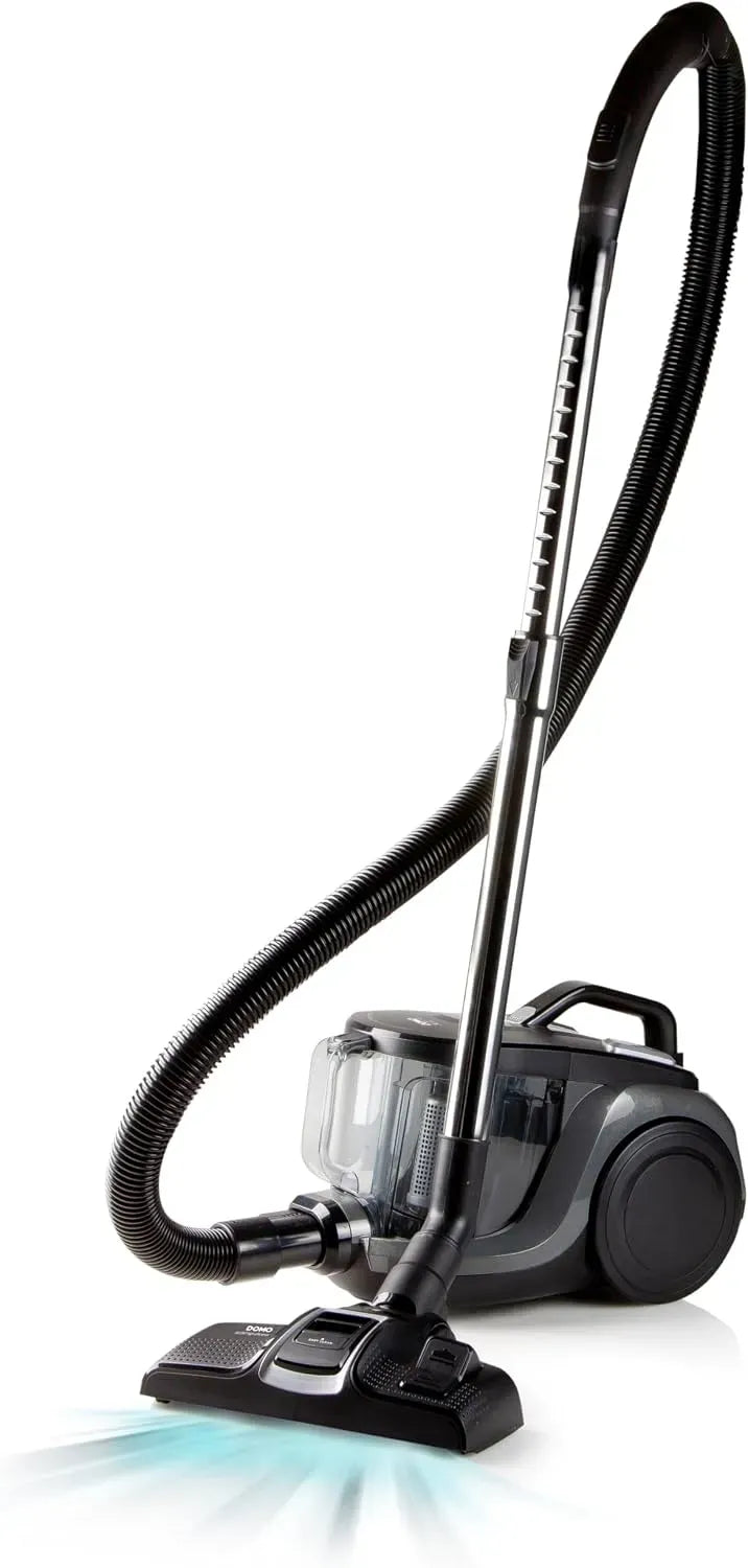 Staubsauger, 2,5 L, 850 W, DOMO DO7295S, leise, Schwarz, Zyklon XL Force, HEPA-Filter