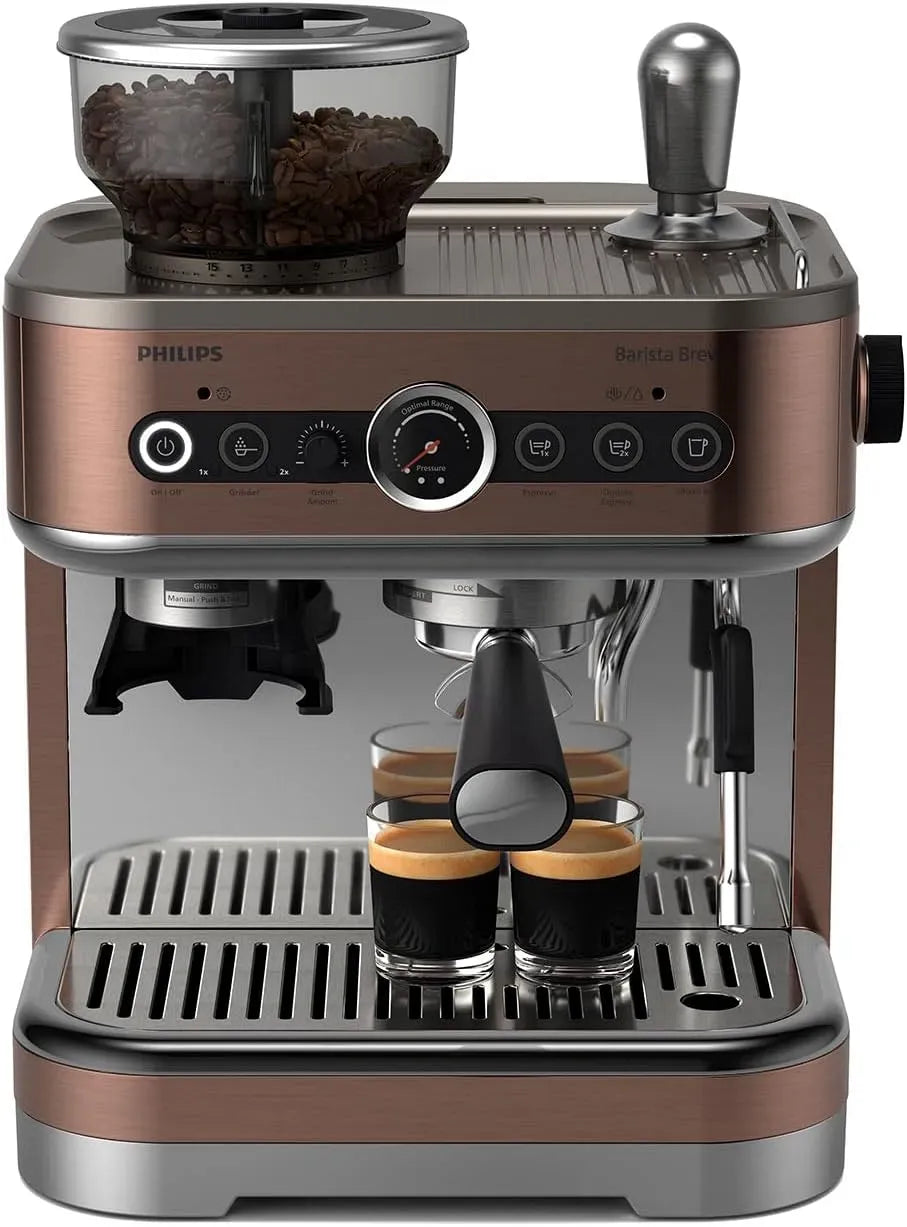 Philips Espressomaschine, IPS-Panel, Kaffeemaschine für Espresso, Espressomaschine Barista Brew
