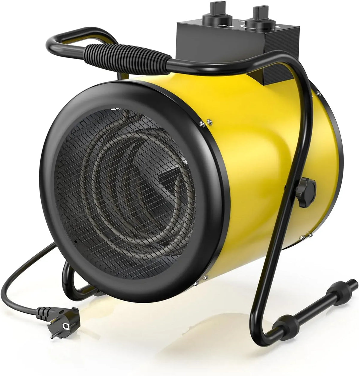Elektroheizung, 230 V, Thermostat, elektrisches Heizgerät, Heizlüfter 3 kW 230 V Elektroheizer mit Thermostat für Große Räume