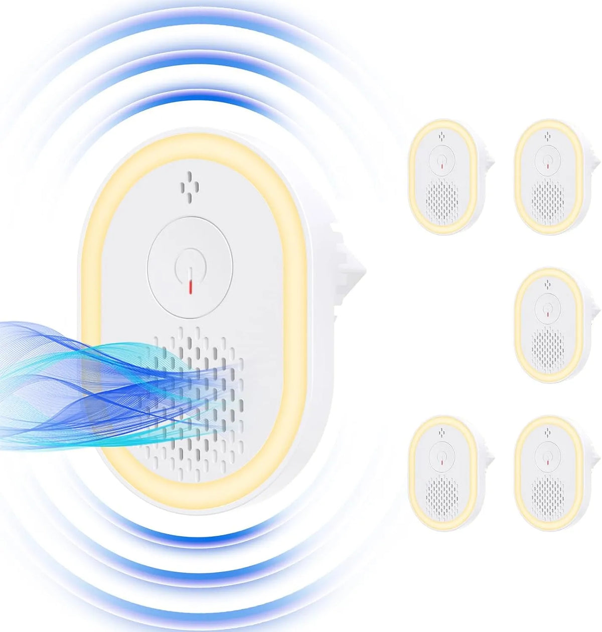 6er-Set Abwehr von Mäusen, Ultraschall Mäuseabwehr Plug-in Innen, Kakerlaken & Mücken, Ultraschall-Schädlingsbekämpfer für Innenräume Haustiersicher