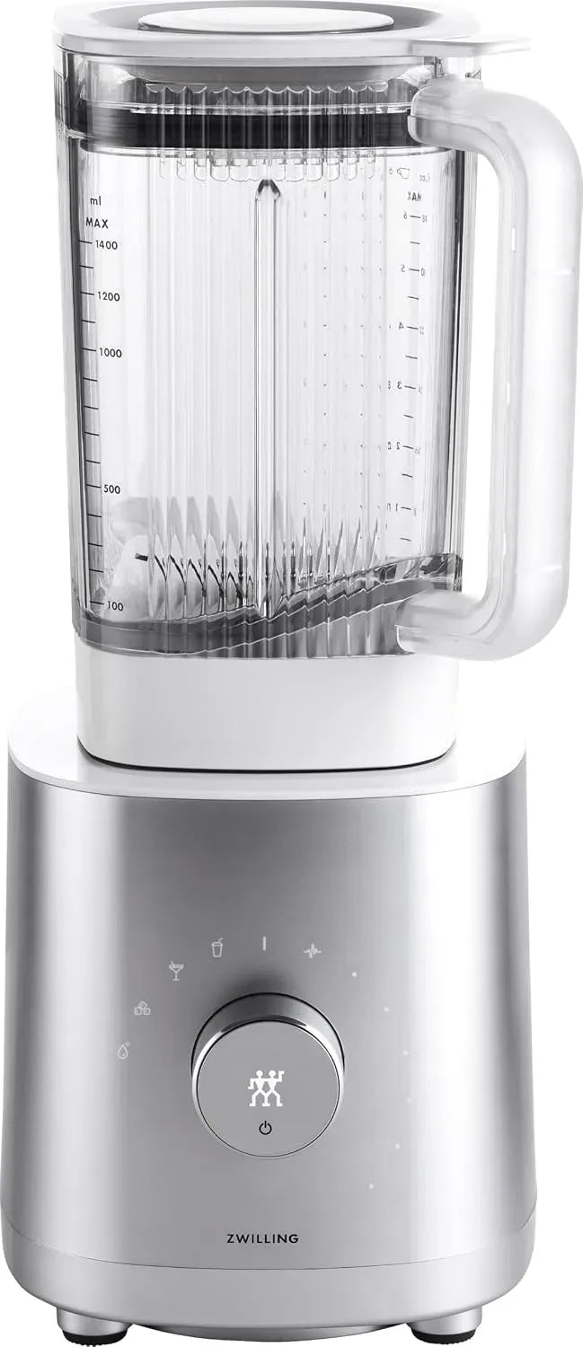 Standmixer, 1.4 L, ZWILLING ENFINIGY 1200-Watt-Hochleistungsmotor, Edelstahl, Silber, Mixer mit Edelstahl-Kreuzklinge &