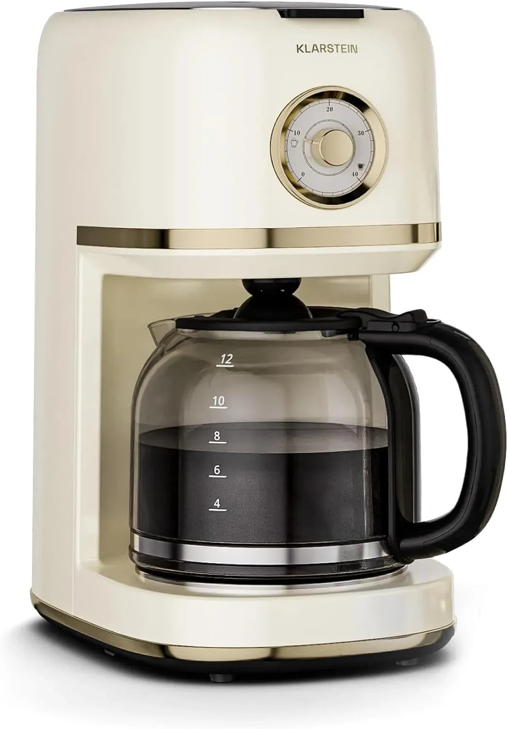 Klarstein Kaffeemaschine, 1,5 L, Warmhaltefunktion, 1,5 L für bis zu 12 Tassen
