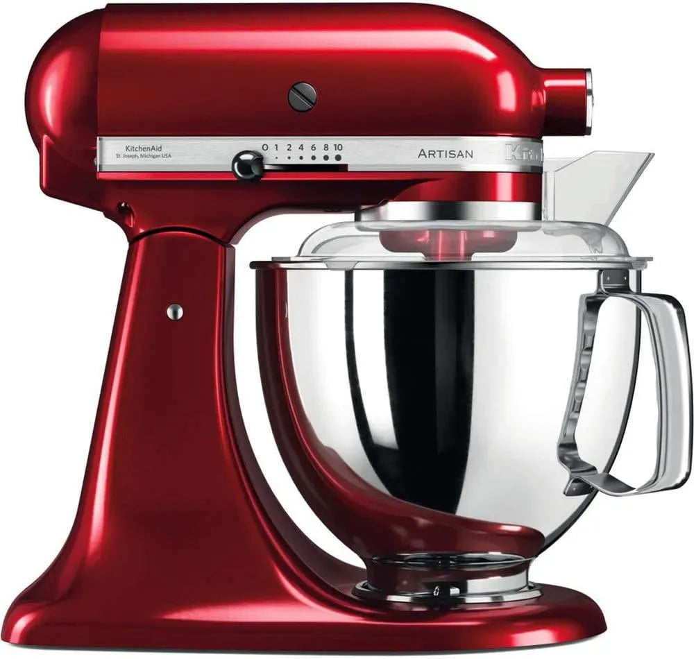 KitchenAid Küchenmaschine, 4.8 L, Edelstahl, Kippbarem Food Processor, 2 Schüsseln aus Edelstahl, Teigknetmaschine mit 5 Zubehör