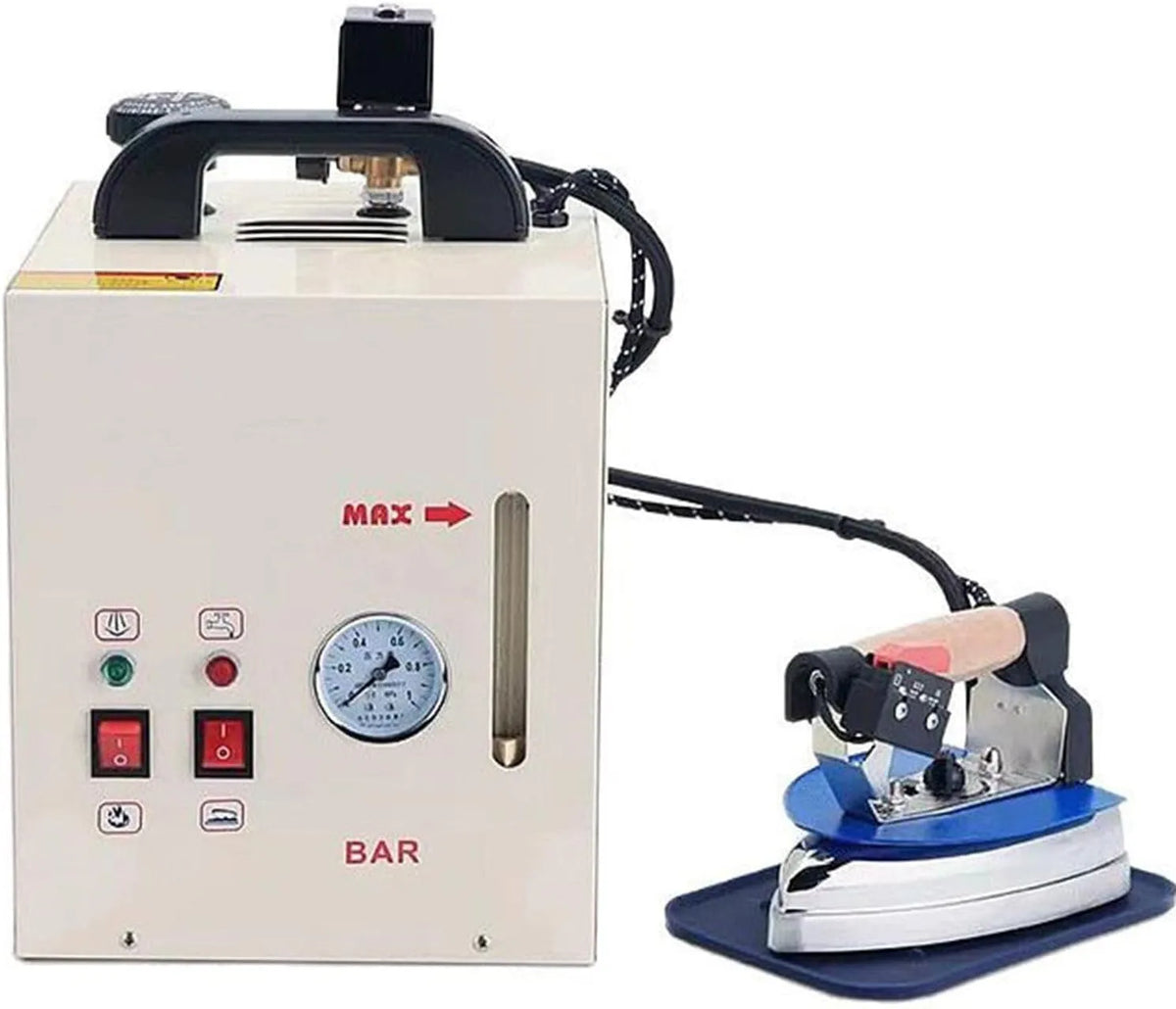 INOX-Behälter, Bügeleisen, elektrisches Bügeleisen, 4 L, 1600 W, 900 W, Dampf, gewerblich, Edelstahl, Wärmefunktion