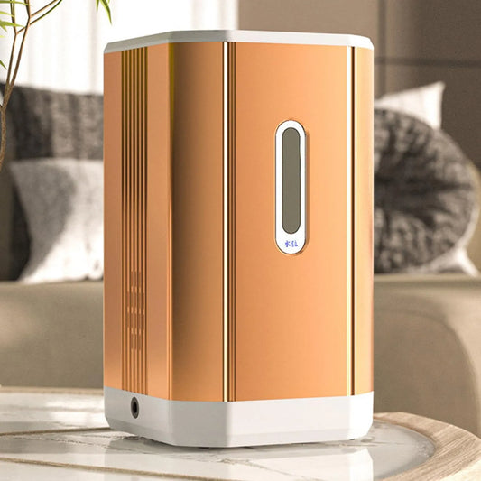 450ml/min-Gold 2-Port-Inhalator Wasserstoff-Inhalationsgerät, 450 ml, tragbar, Touch-Bedienung, Timer, leise, für Zuhause