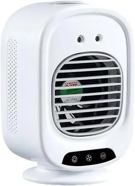 Klimaanlage L16, tragbar, USB, leise, 2 in 1 Kleine Luftbefeuchter Luftkühler, USB-betriebener Tischventilator