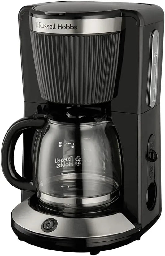 Russell Hobbs Kaffeemaschine, 1,25 L, Schwarz, 10 Tassen