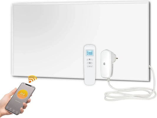Elektroheizung, 1220 × 620mm, 700 W, Infrarotheizung Energiesparend-1220, WLAN, Thermostat
