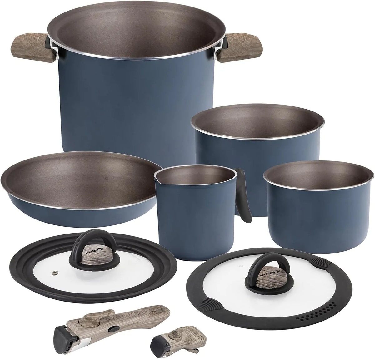 Tasche, 20 cm, Camping, Antihaftbeschichtung, Camping HOHES Kochgeschirr-Set Alu ø 18, BRUNNER