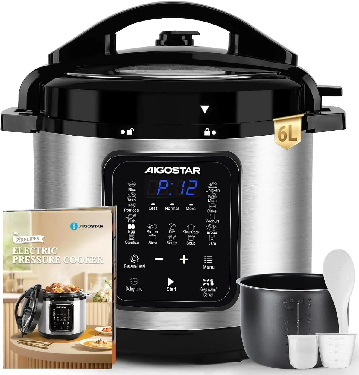 Kochgeschirr, 6 L, 1000 W, Electric Pressure Cooker 1000W