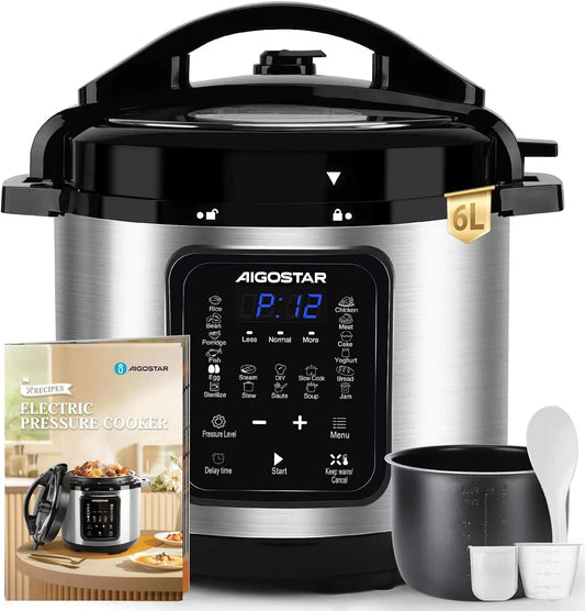 Kochgeschirr, 6 L, 1000 W, Electric Pressure Cooker 1000W