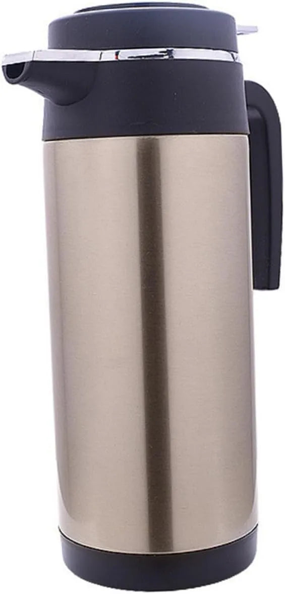 Wasserkocher, 12 V, Edelstahl, Schwarz, elektrischer Teekocher, Elektrischer Wasserkocher 1200ml Edelstahl Schwarz
