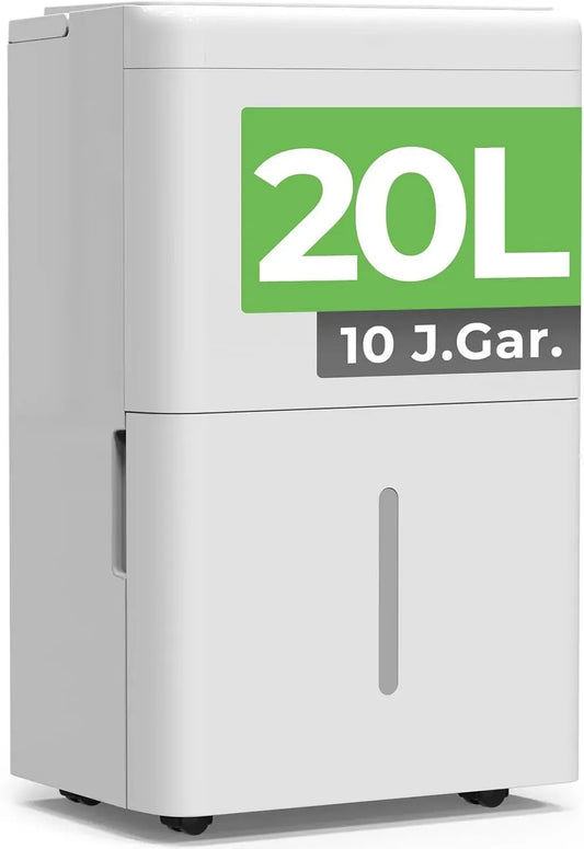 Luftentfeuchter, 20 L, 39 dB, Timer, 10 J, Raumentfeuchter, Entfeuchter elektrisch