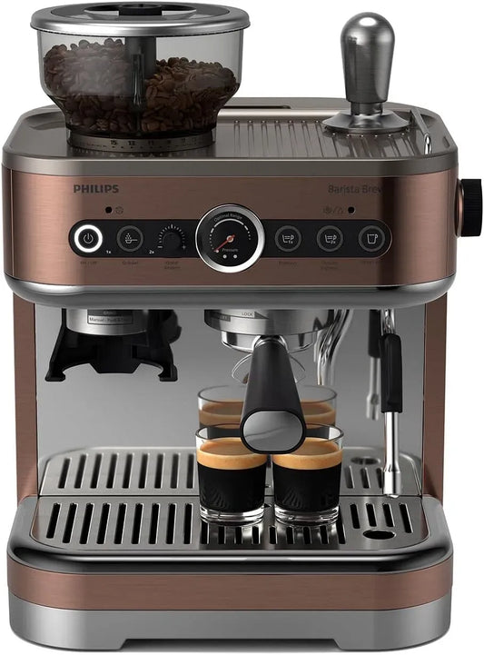 Philips Espressomaschine, IPS-Panel, Kaffeemaschine für Espresso, Espressomaschine Barista Brew