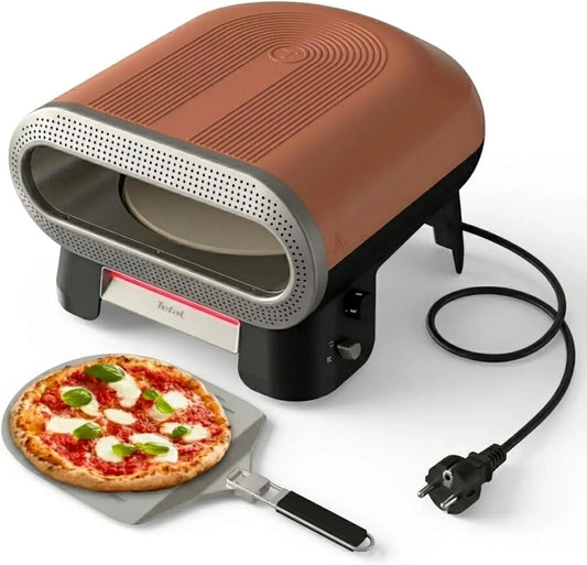Tefal Elektrischer Pizzaofen, Outdoor, automatischer Drehstein