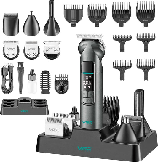 IPX7 Haarschneidemaschine, Folienrasierer, Bartschneider, IP65, USB, kabellos, für Männer, VGR