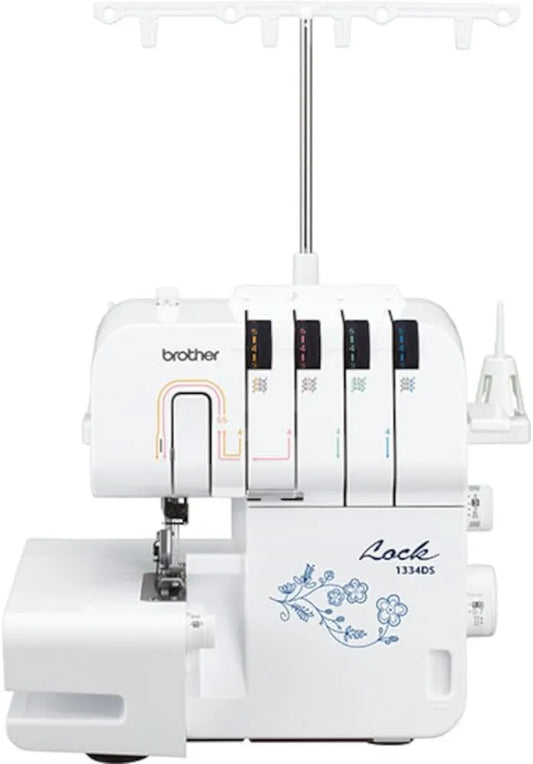 Brother 1334DS Overlockmaschine, Nähmaschine, elektrische Nähmaschine, gewerblich, Weiß