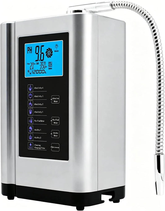 Wasserionisator, Filter, 8000 L, Silber, pro, Alkalischer Wasserionisator mit integriertem Filter 8000 l pro Filter