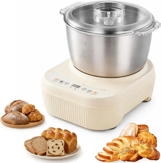 Teigknetmaschine, Teigmaschine, 7 L, Timer, Edelstahl