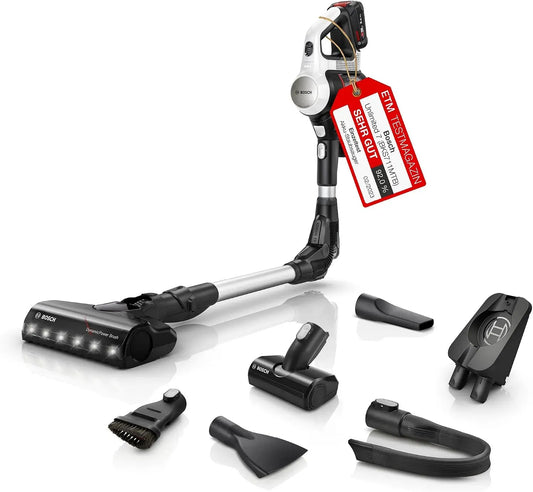Bosch BKS711MTB Staubsauger, LED-Beleuchtung, Hygiene, Weiß, 10 Jahre Motorgarantie, Hygiene-Filter
