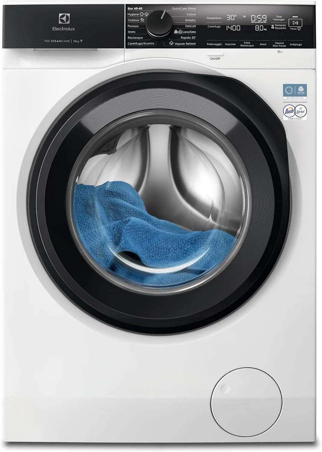 Electrolux EW7F412A Waschmaschine, 12 kg, Energieklasse A, Schleuder 1300 Umdrehungen