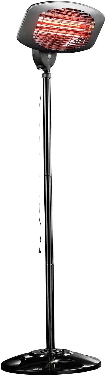 QW-2000 IPX4 Quarz-Außen-Heizstrahler, Terassenheizstrahler, Balkon-Heizstrahler, Quarzstrahler, Wärmefunktion