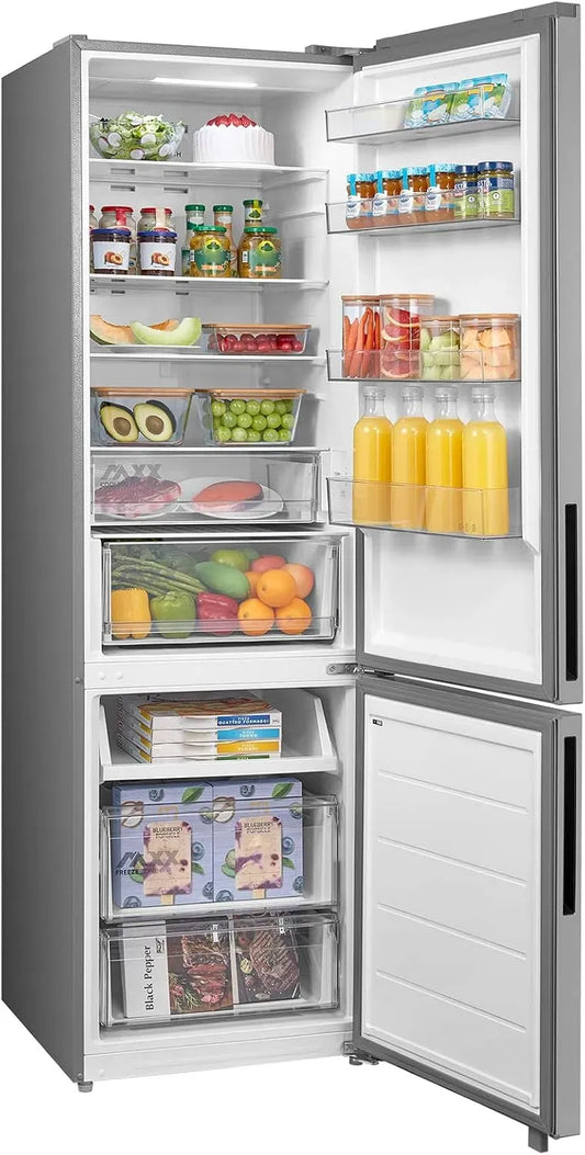 Kühl-Gefrierkombination, 443 L, Midea, No Frost, Kühlschrank mit Gefrierfach, NoFrost, 201cm, SPACE MASTER