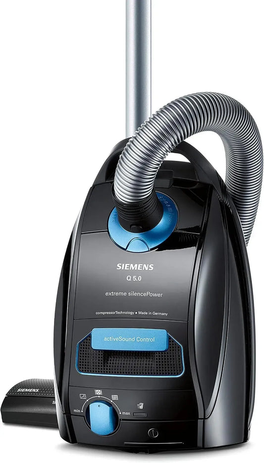 Siemens Q5.0 VSQ5X1230 Staubsauger, 850 W, Hygiene, leise, Schwarz, Hygiene-Filter
