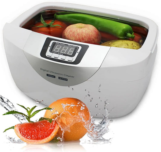 40-kHz-Frequenz Ultraschall-Reinigungsgerät, Schmuckreiniger, Heizung, 2,5 L, Digitalanzeige, Wärmefunktion