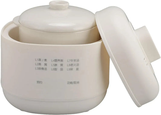 Mini-Auflauftopf, Schongarer, Eintopf, 220 V, Timer, für das Kochen von Suppen in der Küche zu Hause