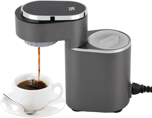 Espressomaschine, 600 W, 85 bis 95 °C, Kompakte, tragbar, tragbare Kaffeemaschine 600W, 150ml Tank, LED-Display