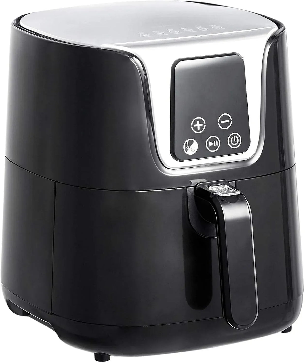 Heißluftfritteuse, 1300 W, Amazon, Timer, Grill, Schwarz, digitales LED-Display, Grillen