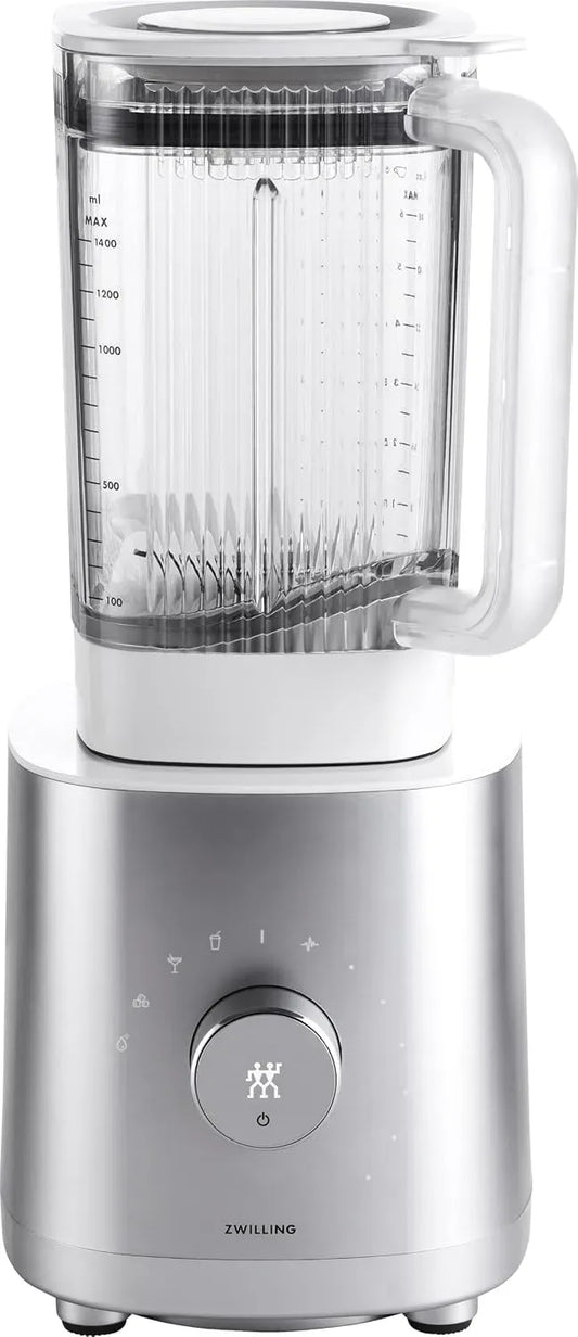 Standmixer, 1.4 L, ZWILLING ENFINIGY 1200-Watt-Hochleistungsmotor, Edelstahl, Silber, Mixer mit Edelstahl-Kreuzklinge &