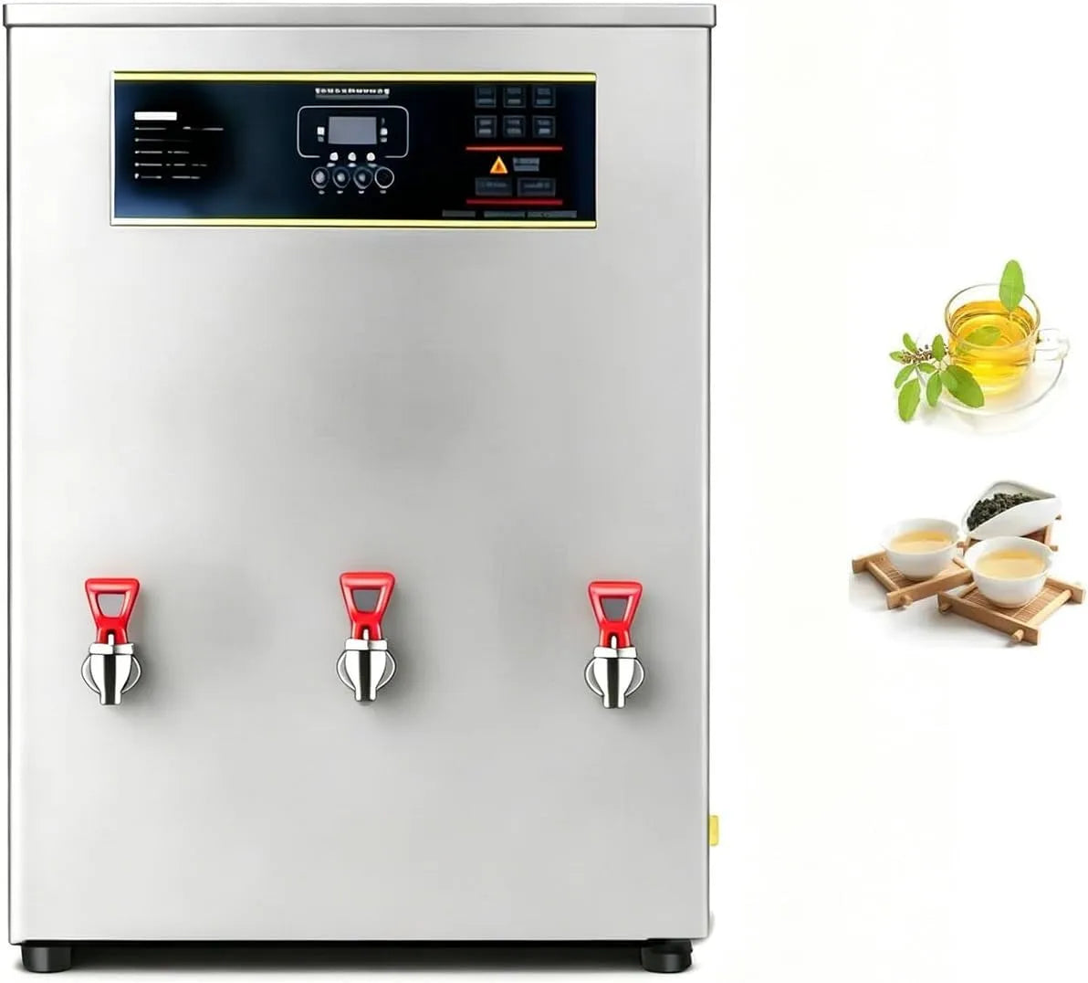 Heißwasserbereiter, Heißwasserspender, Stufenheizung, 40 bis 100 °C, 85 l/h, Gastronomie, Wärmefunktion, Silber, für Gastronomie