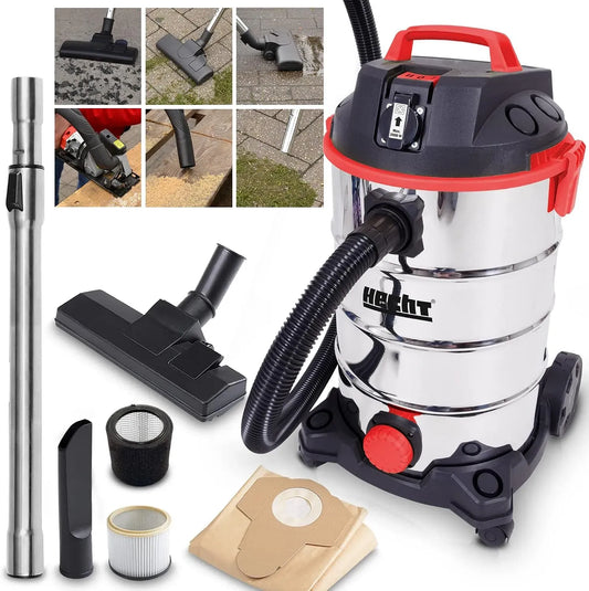 Staubsauger, 35 L, elektrisches Staubsauggerät, Industriestaubsauger, Hecht Nass und Trockensauger