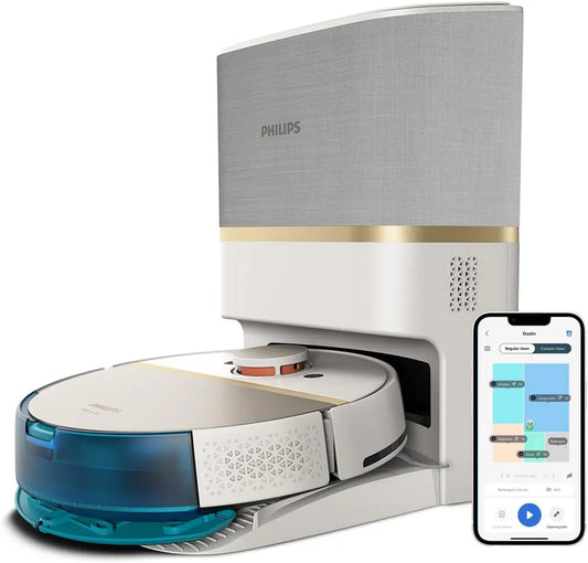 Philips Saug-Wischroboter, Saug- und Wischroboter, IPS-Panel, Weiß