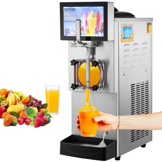 VEVOR Slusheis Maschine, Slushy Maschine, Slush Maker, Eismaschine, Slushgerät, Speiseeismaschine, Slush-Eisbereiter, 635 × 290 × 860 mm, 8 L, 23 L
