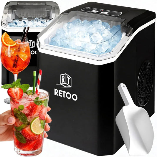 Eiswürfelmaschine, Retoo kg/24h, 9 Eiswürfel/6–12 Min