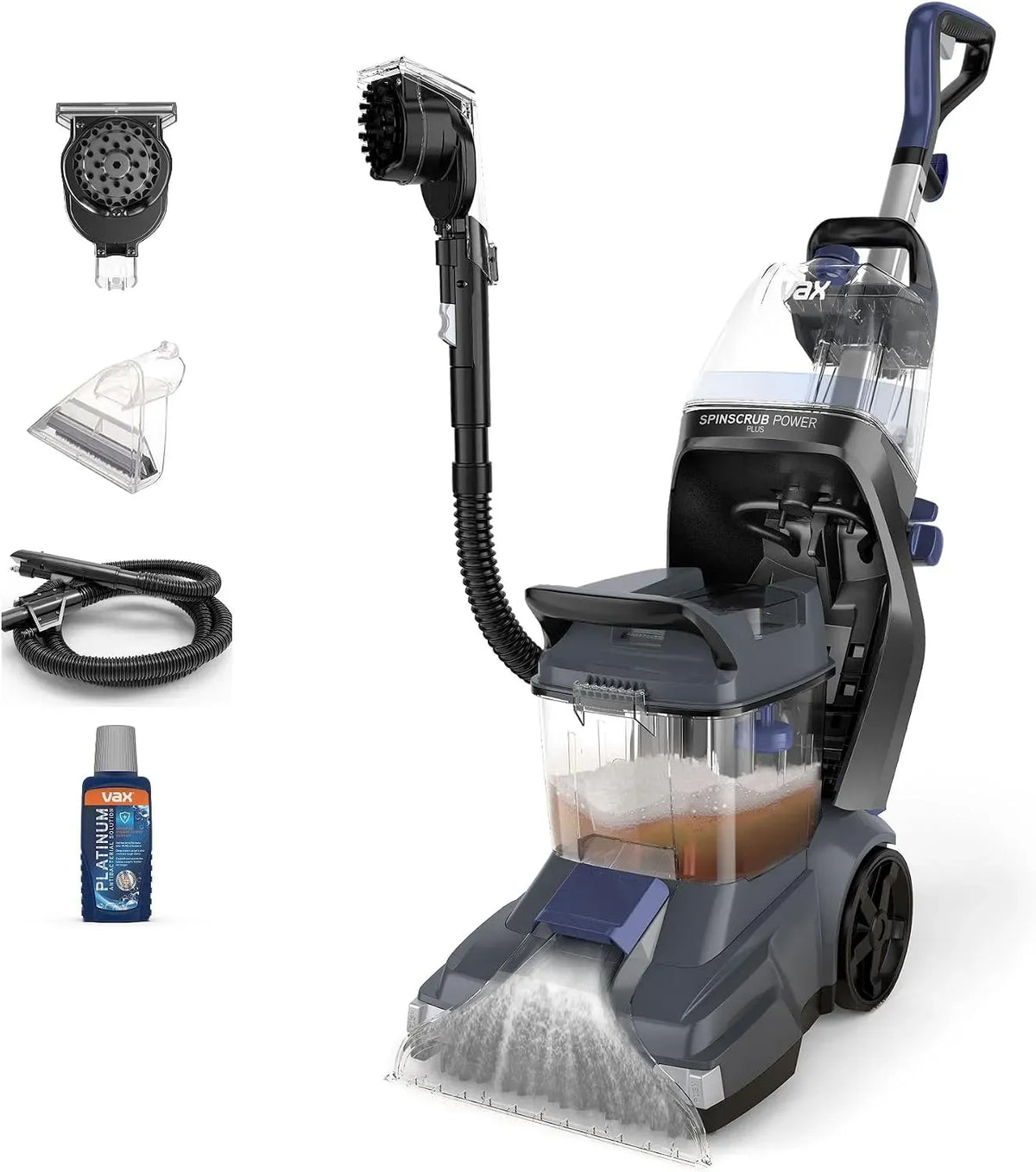 Polsterreiniger Gerät, Teppichreiniger, Teppich- und Polsterreinigungsgerät, für Polster & Fleckenentfernung mit SpinScrub-Technologi