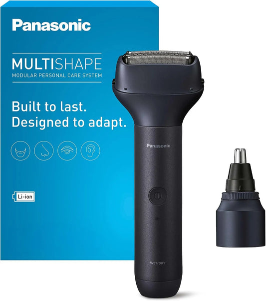 Panasonic 3-Klingen-Scherkopf Li-Ionen-Akku, Hauptgerät, kabellos, Schwarz, für MULTISHAPE-System