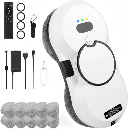 Fensterreiniger, elektrischer Fensterreiniger, 60 ML, Outdoor, für den Innen und Außenbereich, Fensterputzroboter