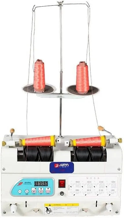 Automatischer Spulenwickler für Näh- und Stickmaschinen, Digitale Steuerung inklusive verstellbarem Knopf für effizientes Fadenmanagement