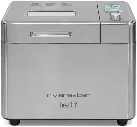 Brotbackautomat, 500 W, 18 Programme, 500/750 g, Brotbackmaschine, Warmhaltefunktion, LCD-Display, Edelstahl, Startzeitvorwahl 15 h, 3 Größen