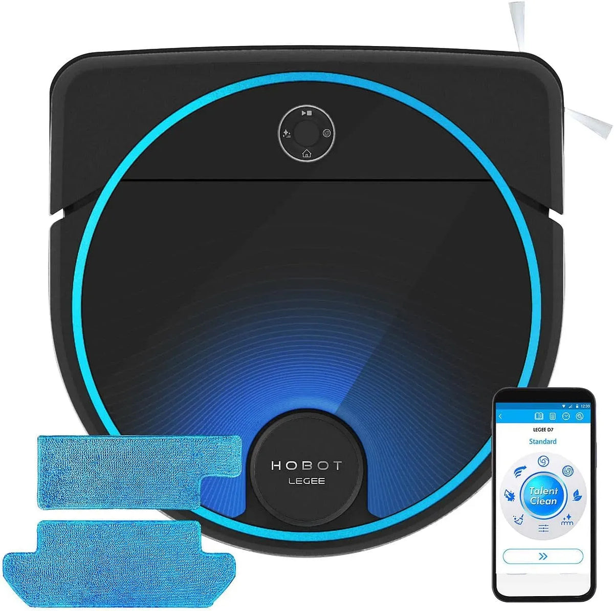 Saugroboter LEGEE 7, WLAN, App, Staubsaugerroboter, Saug- und Wischroboter, Hobot Saugroboter: HOBOT Multiroom-Wisch- und Saug-Roboter mit WLAN