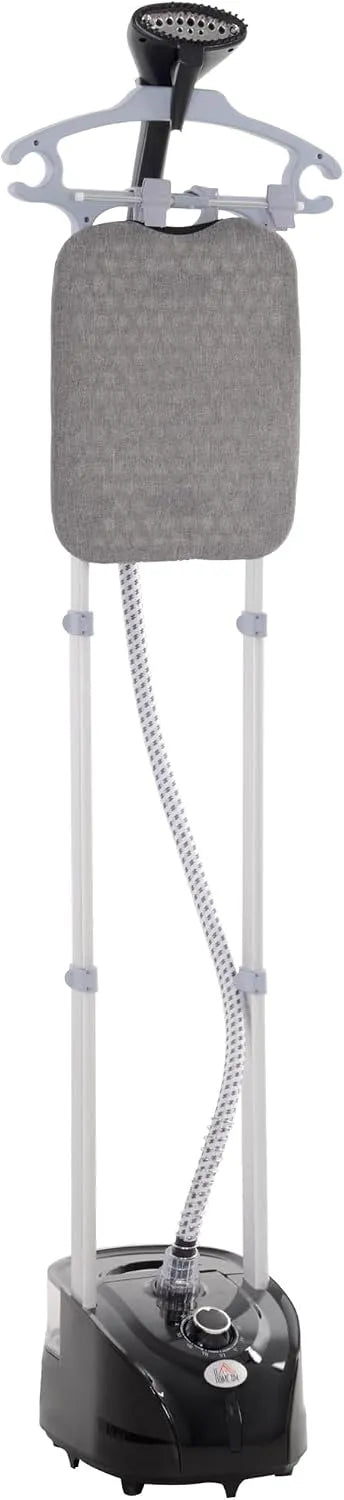 32g/min 45min Dampfglätter, Brett, 2 L, 1950 W, 32 g, großer Wassertank, 2 Temperaturzonen, Schwarz, HOMCOM