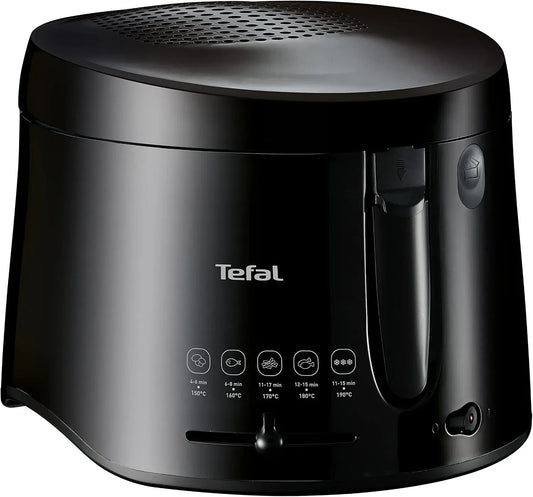 Tefal FF1078 Fritteuse, 150 bis 190 °C, 1,2 kg, Thermostat, Schwarz