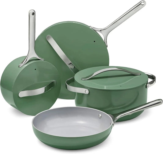 12-teilig Antihaftbeschichtetes Keramik-Kochgeschirr-Set, Töpfe, Pfannen, PTFE- und PFOA-frei
