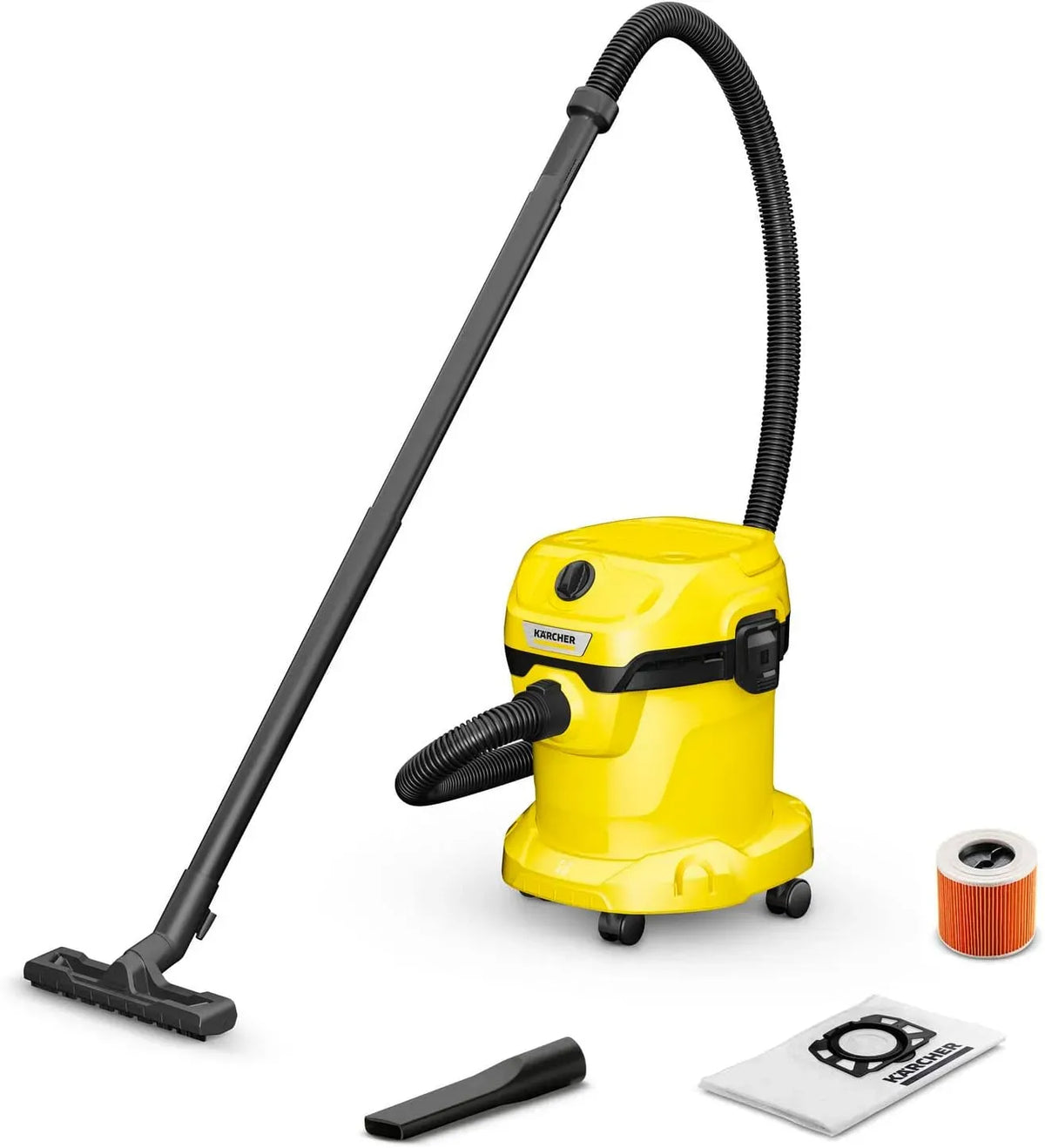 Kärcher WD 2 V-15/4/18 Nass-/Trockensauger, Behälter, 15 L, 1000 W