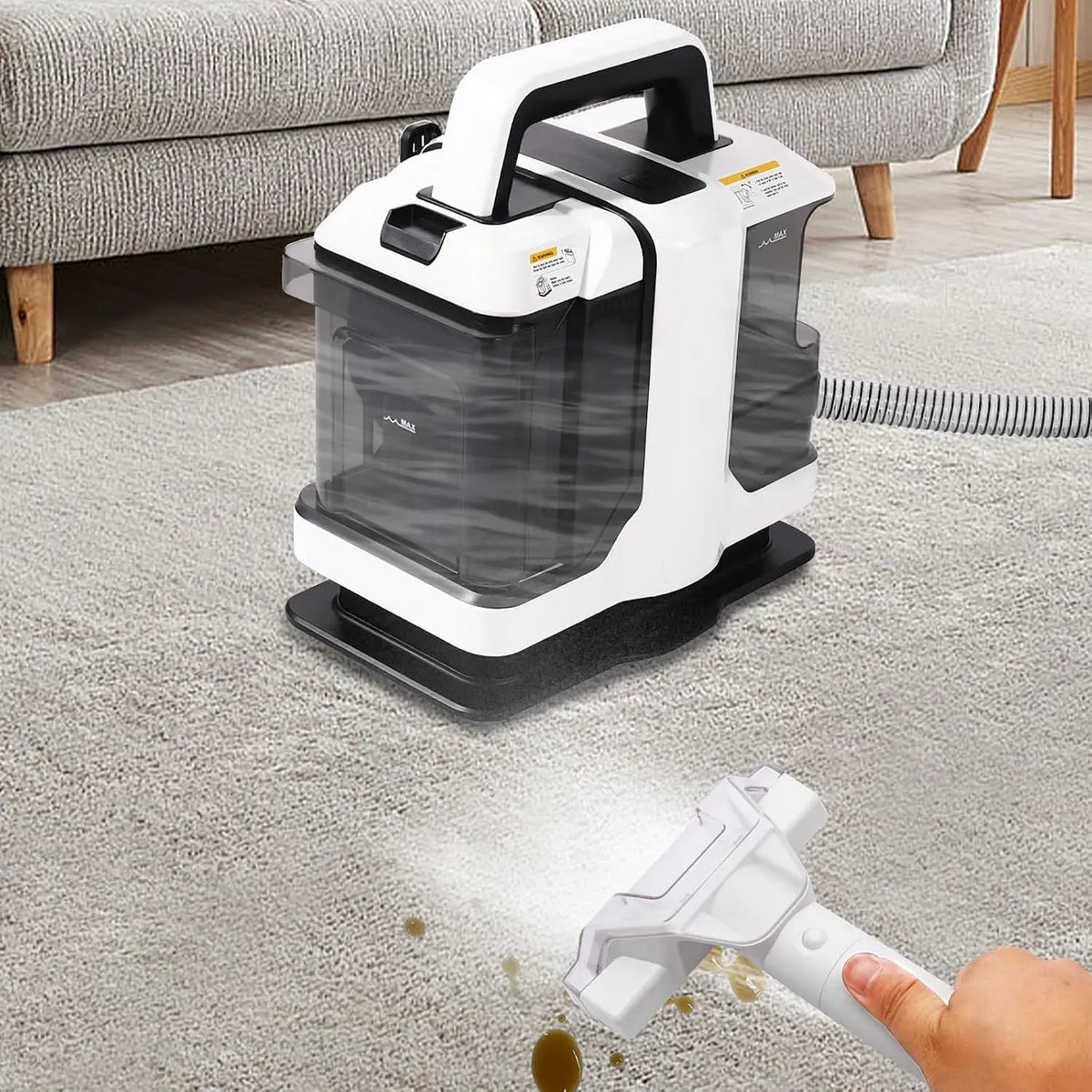 Polsterreiniger Gerät, Teppichreiniger, Fleckenreiniger, Waschsauger, Nasssauger, Teppich- und Polsterreinigungsgerät, für Sofas