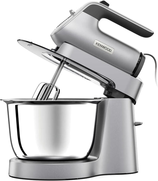 Kenwood HMP54.000SI Küchenmaschine, 3,5 L, 650 W, Edelstahl, Silber, 3,5 l Edelstahl-Schüssel